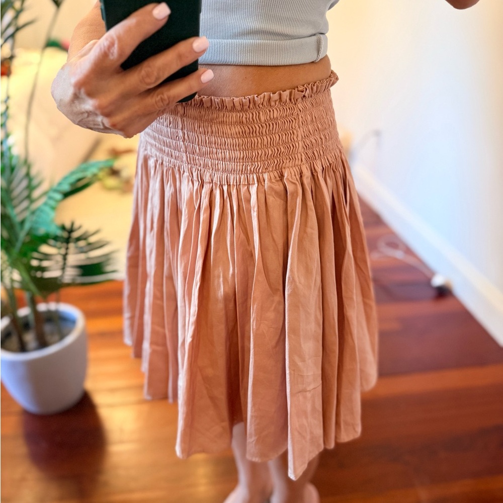 Elegant Peach Skirt